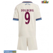 Ajax Kasper Dolberg #9 3rd trikot Kinder 2025-26 Kurzarm (+ Kurze Hosen)